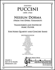 Nessun Dorma Concert Band sheet music cover Thumbnail